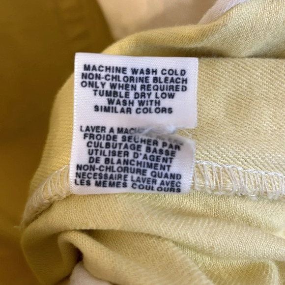 Ralph Lauren Polo Women’s 14 Yellow Cropped Saturday Jeans Ankle Denim - Picture 5 of 9